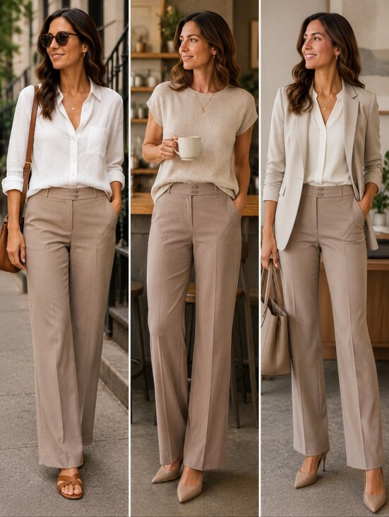 White House Black Market Pants - White House Black Market Legacy Tan Dress Pants 🩶